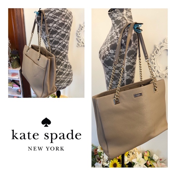 kate spade Handbags - Auth Kate Spade Tan Leather Shoulder Bag